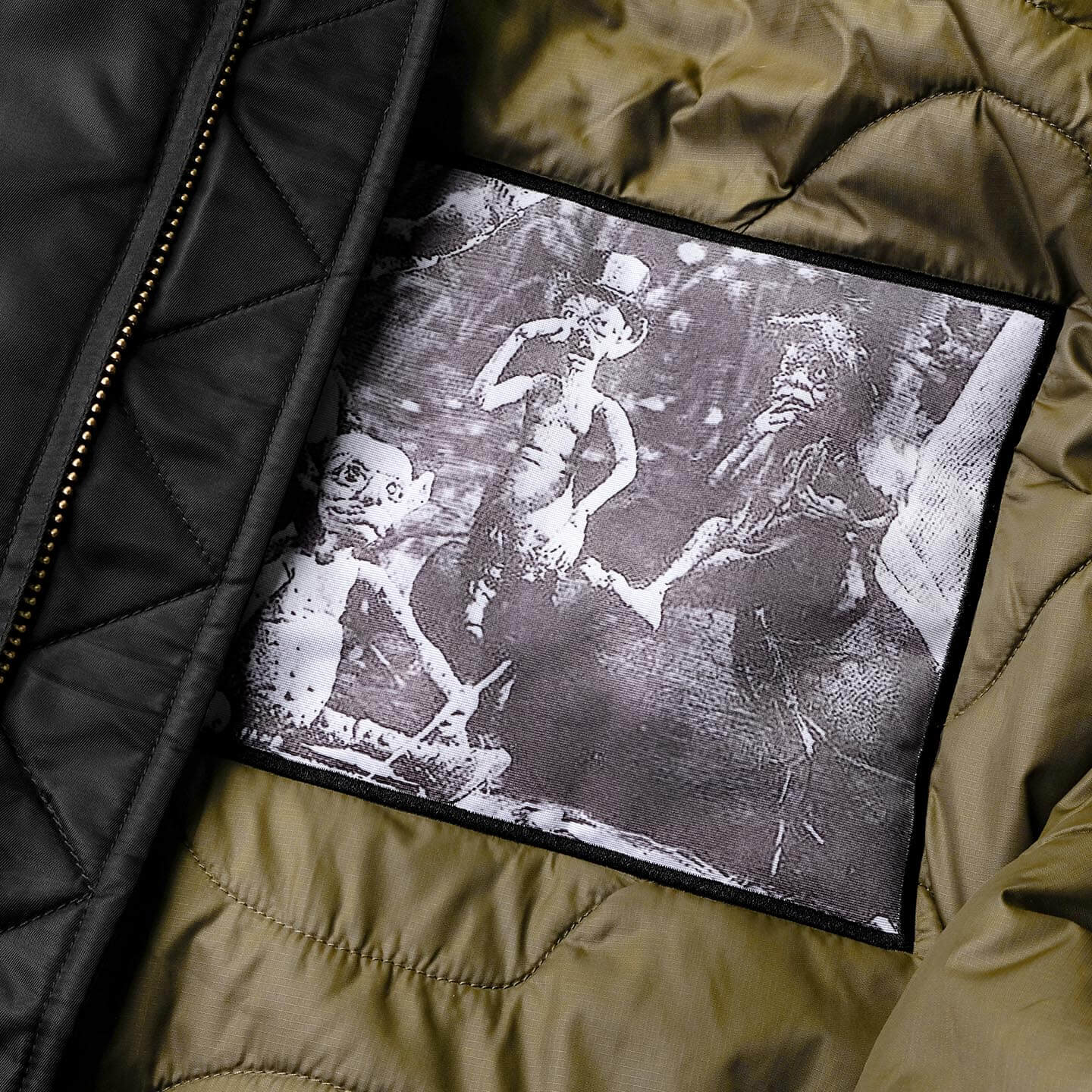 BOMBER FUR JACKET - BLACK - Image 6