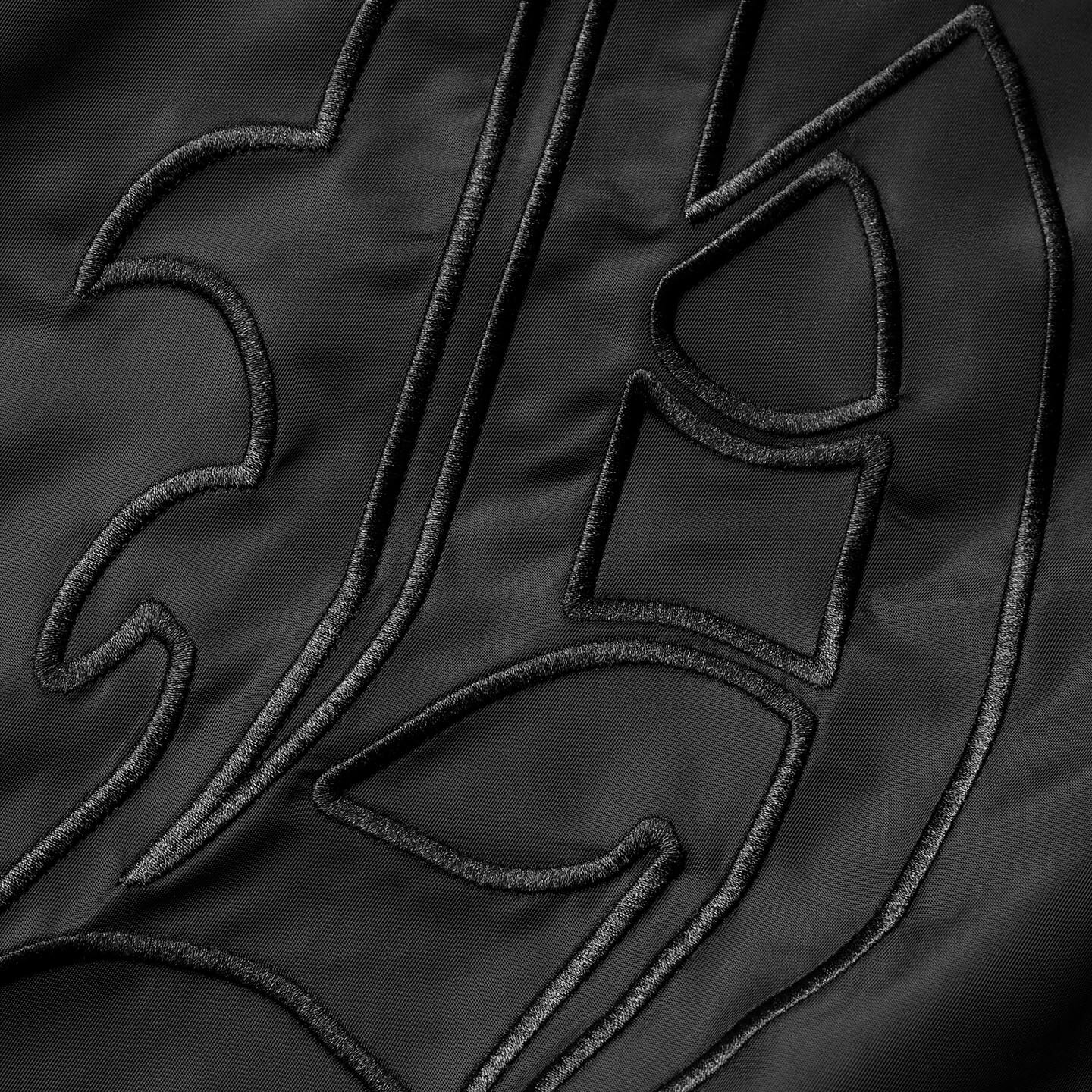 BOMBER FUR JACKET - BLACK - Image 7