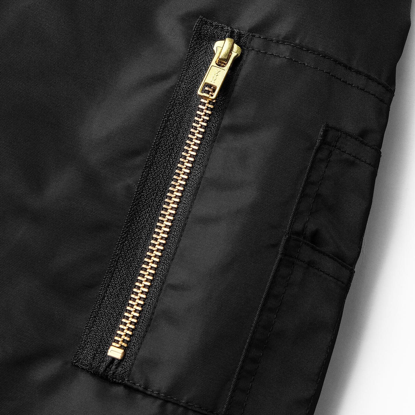BOMBER FUR JACKET - BLACK - Image 8