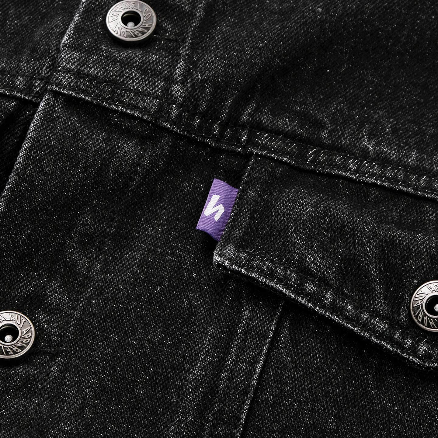 DENIM 13.5OZ JACKET - WASHED BLACK - Image 4